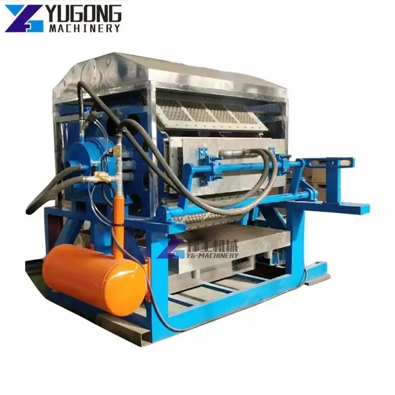 YG Fully Auto  Alveoles Egg Tray Machine Production Line Paper Egg Tray Making Machine Waste Paper Pulp Egg Tray Forming Machine