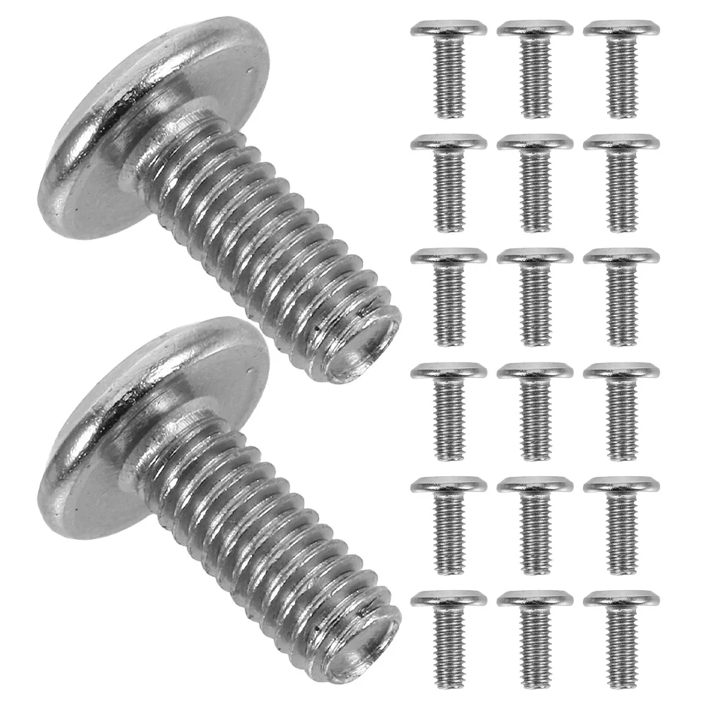 

100Pcs Nickel Plated Flat Head Screws Truss Recessed Furniture Cabinet Repair Replacement Durable Wear Resistant