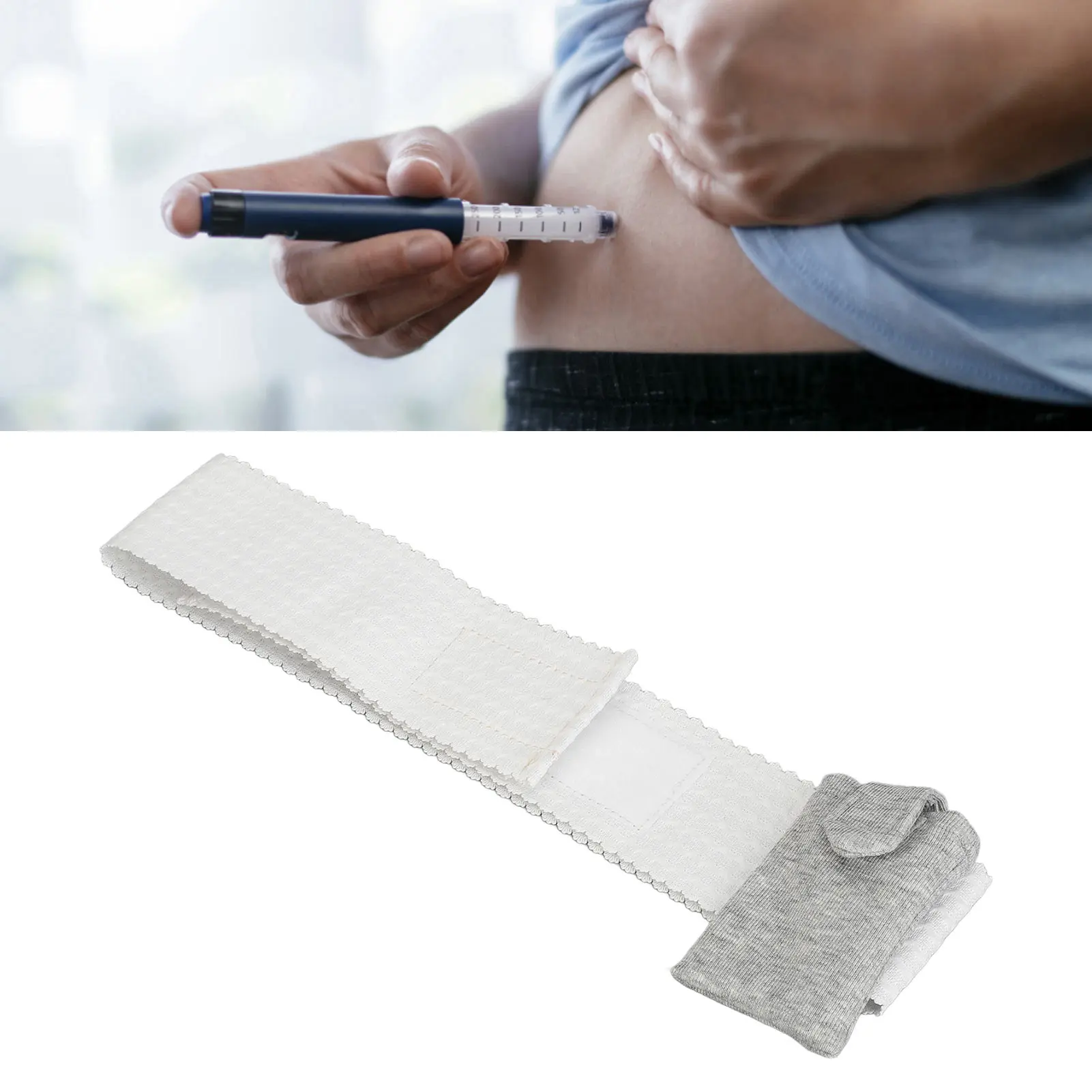 Insulin Pump Holder Sweat Absoption Breathable Elastic Fabric Insulin Pump Belt for CGM Equipment