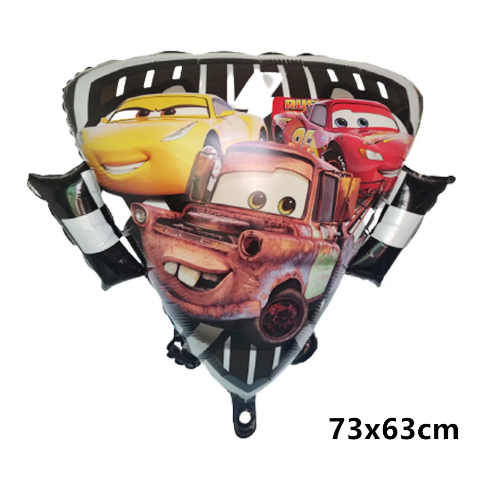 50pcs Disney Lightning McQueen Car Cartoon Balloons Kids Baby Happy Birthday Party Decoration McQueen Foil Balloons Kids Toys