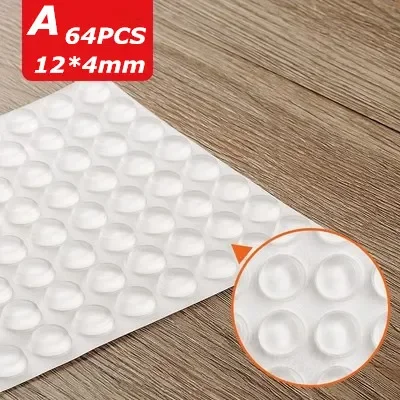 Door Stops Self adhesive Silicone Rubber Pads Cabinet Bumpers Rubber Damper Buffer Cushion Furniture Hardware