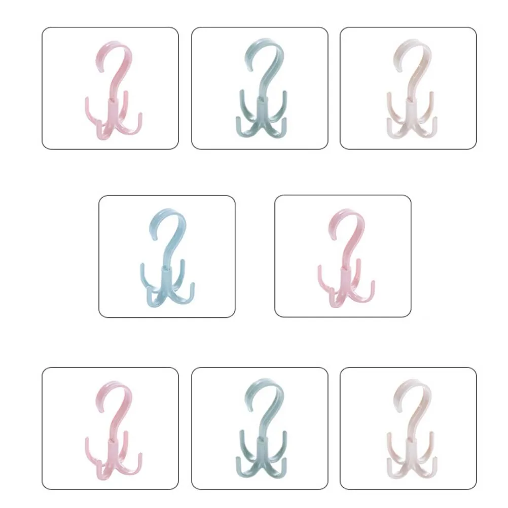 

8pcs 360 Degree Rotatable Handbag Holder Shelf Hanger Hook Closet ganizer for Belts Scarves Hats Bags Jewelries Ties