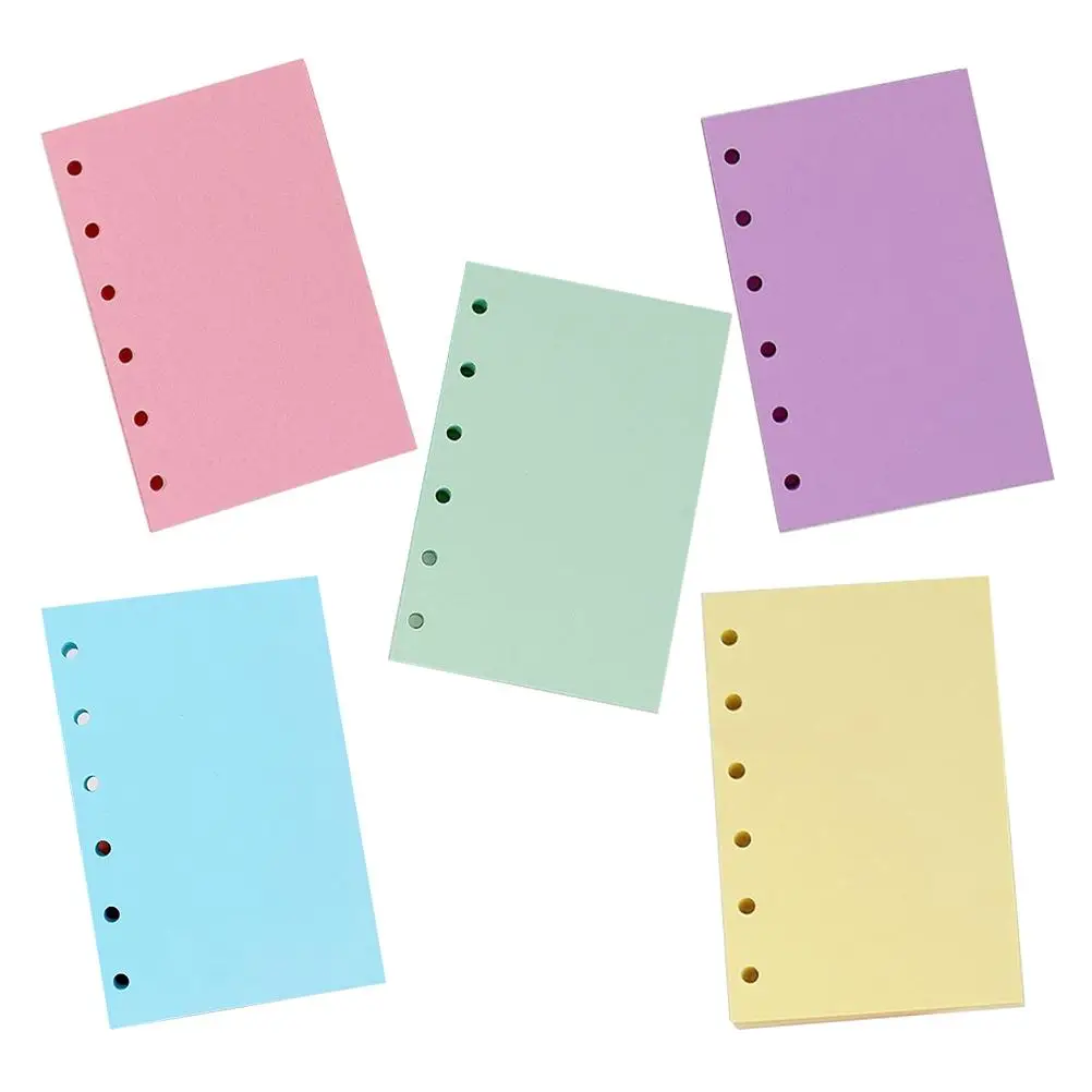 

Mini Binder Paper Color Notebook Loose Leaf Refill Loose-leaf Refillable Planner Colored