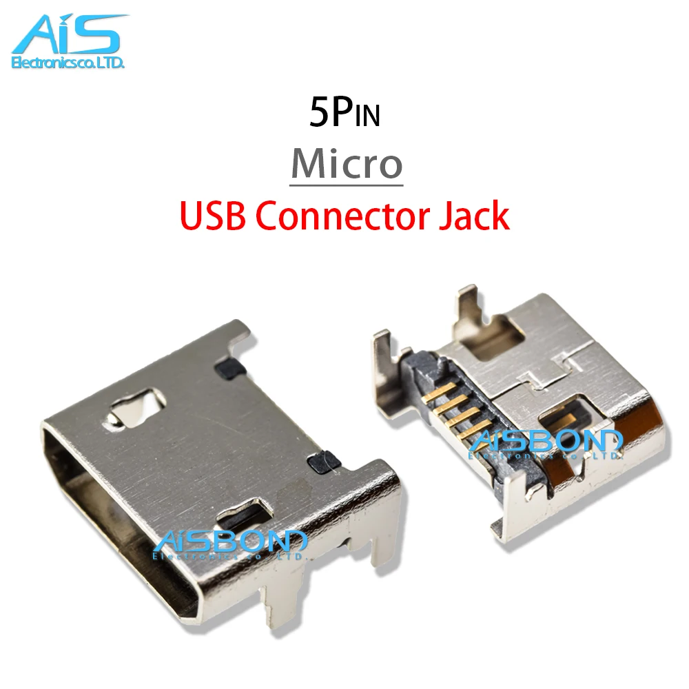 10Pcs/Lot Micro USB Charging Port Jack socket charger Connector dock For Stereo Learning machine 5Pin Type B