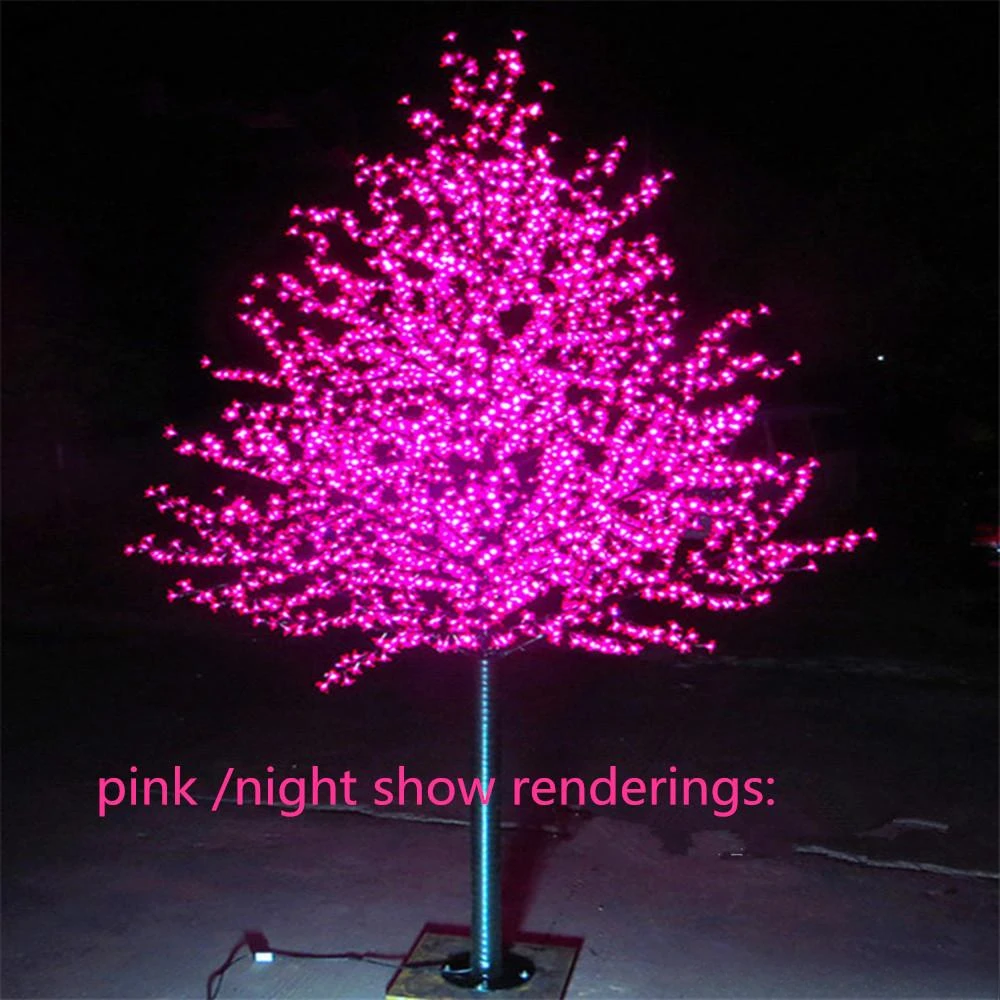 1152 LED Bulbs Cherry Tree Lights Red Blue Green Yellow White Pink Puple Optional 2m 6.5ft Height Christmas Tree