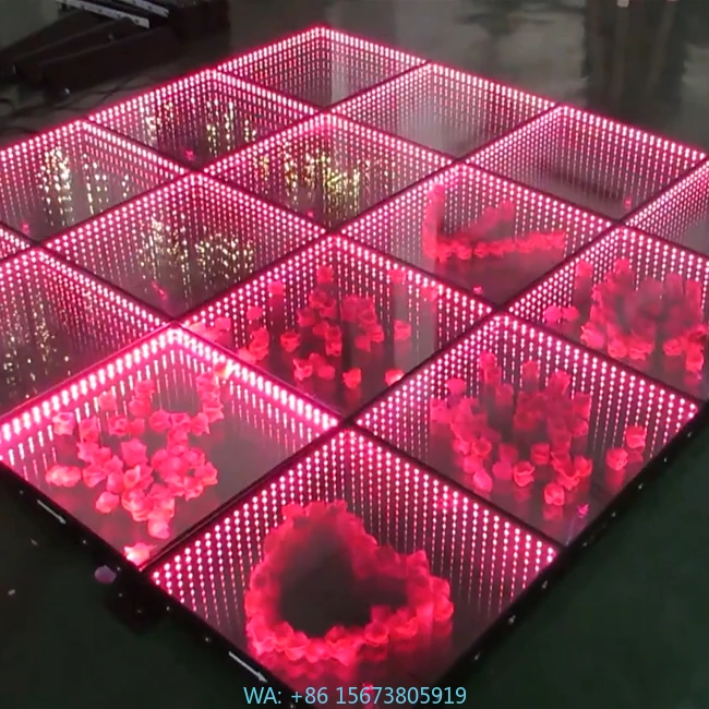 

Multiple Used Wireless Gold Tunnel Flower Stage/Wedding Decoration Led Dance Floor