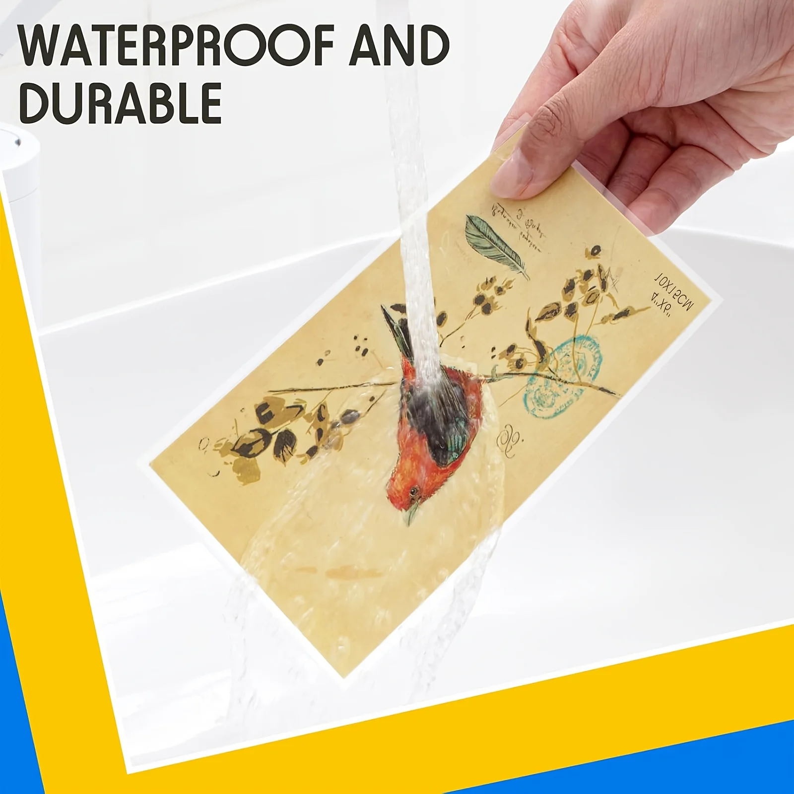 20 Sheets A4 Matte Clear Self-Adhesive Laminating Sheets, Waterproof Cold Laminated Film, No Machine Needed, Protection Photos