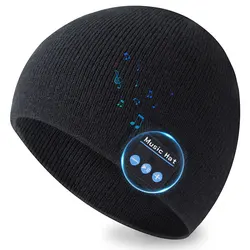 Smart Headset Beanie Cap Wireless Bluetooth Headphones Sport Music Hats Winter Hat with Speaker for Xiaomi Huawei Samsung Iphone