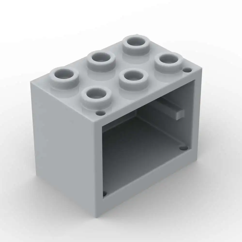 MOC 10 шт. часть кирпича 92410 2x3x2 шкаф строительные блоки набор контейнер шкаф полые частицы DIY игрушка детские подарки на день рождения