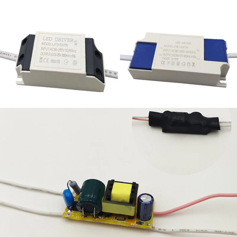 

1W-3W-5W 4W-7W 8W-12W-18W-24W 25W-36W Spot Down Lamp Light Ballast COB Transformer Started Constant Current Led Isolation Driver