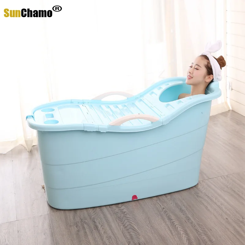 

Extra Large Inflatable Bath Tub for Adult and Child Portable Thicken Plastic Bathtub