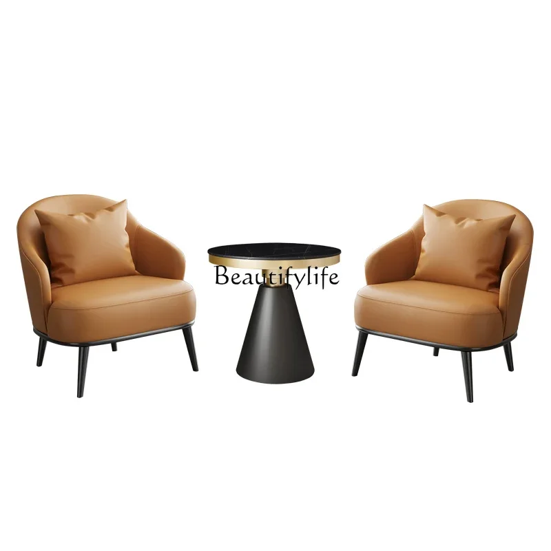 

LHotel Club Reception Area Couch Modern Simple Leisure Negotiation Sofa Combination