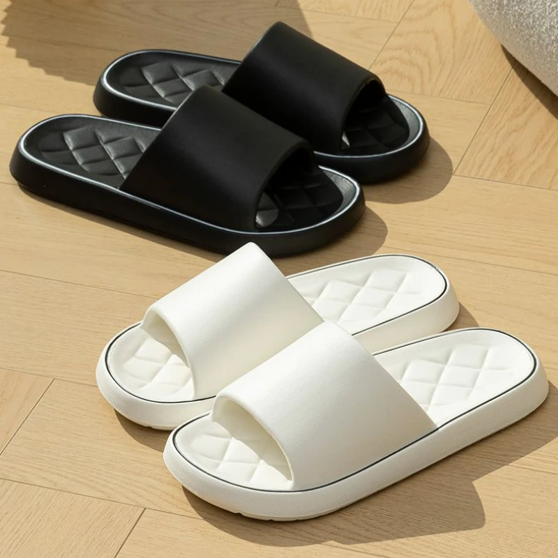 Plus Size 47 48 49 Super Light Soft Men Slippers Simple Couple's Slides EVA Elastic Shoes Colorful Indoor Bathroom Slippers