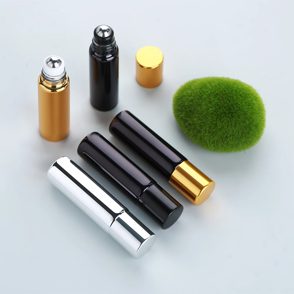 

30 шт., 5 мл, изысканные стеклянные валики с гальваническим покрытием Al-Cap, универсальные для парфюмерии/эфирного масла, герметичные, плавные прокатки, многоразовые