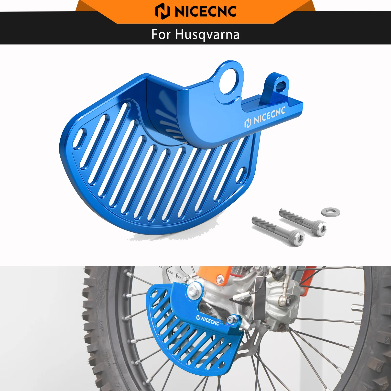 

NICECNC Front Brake Disc Guard For HUSQVARNA TE300 2024-2025 TE300i 2019-2023 FE250 FE350 FE450 FE501 2016-2025 TE250i TX300
