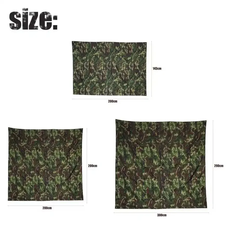 

Camouflage Shelter Tourist Awning Canopy Tarp Tent Shade Ultralight Garden Canopy Sunshade Outdoor Camping Hammock Waterproof