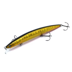 AOCLU-Floating Blade Minnow Hard Bait, Jerkbait Fishing Lure, VMC Treble Hooks, Japan Quality, 144mm, 19g