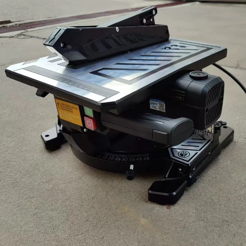 Многофункциональная 8-дюймовая складная пила, портативная торцовочная пила, деревообрабатывающая настольная пила, алюминиевый профиль, 45 градусов