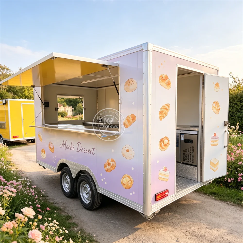 Street Concession Food Truck Mobile Pizza Taco Hot Dog Sandwich Snack Catering Food Truck Trailer Fully Equipped