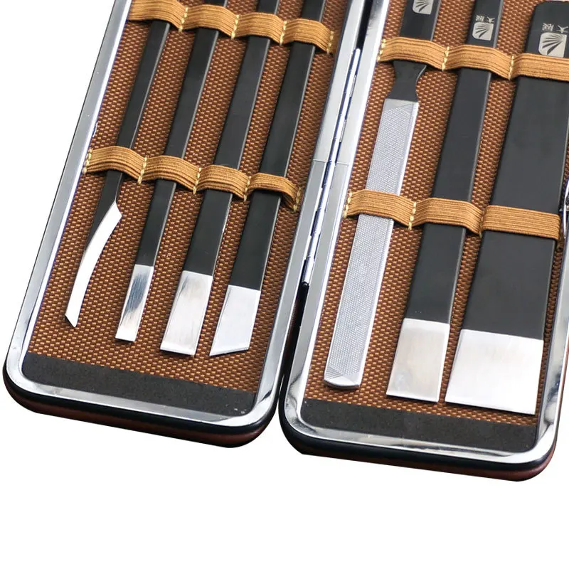 1 세트 DIY 가죽 조각 칼 가죽 작업 도구 얇은 절단 칼 전문 페디큐어 칼 세트