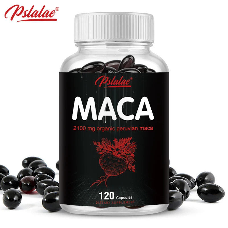 Maca Root Capsules - Improves Passionate Performance, Energy Male Hormones Balance, Increase Endurance