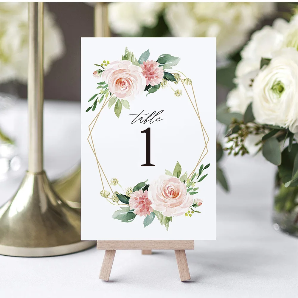 26 Pcs Wedding Table Numbers, 4x6 in Table Numbers for Wedding Reception 0-25, Rustic Weddings, Receptions, Parties, & Events