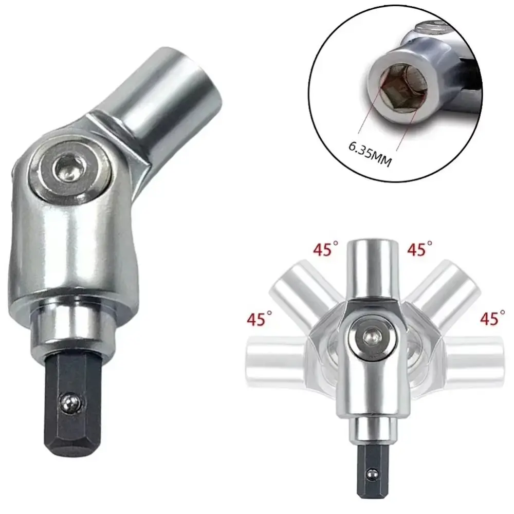 

180Degree Rotation Screwdriver Direction Changer Quick Change Holder Flexible Bit Holder Turning Corner Device Extension Rod