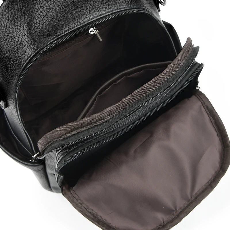 Women \'s Backpack Shoulder PU High-Capacity Ladies 2024 Year Women\'s Bags School Travel Bag Fashion For Girls wallet