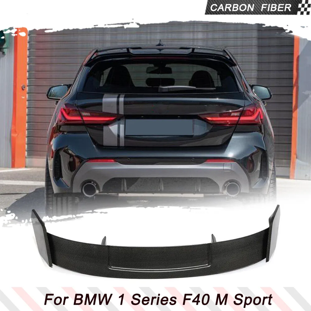 Car Rear Roof Lip Wing Spoiler For BMW 1 Series F40 M Sport Hatchback 2020-2022 Car Rear Trunk Spoiler Wing Carbon Fiber