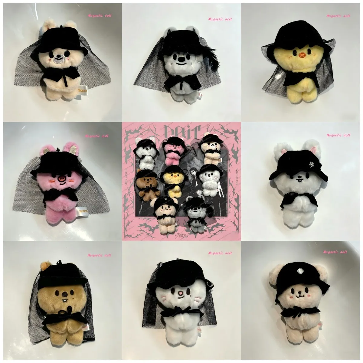 

SKZOO Stray Kids Flash FM Field Magnetic Attraction Doll Kawaii Plush Doll Keychain Pendant Jewelry Gift