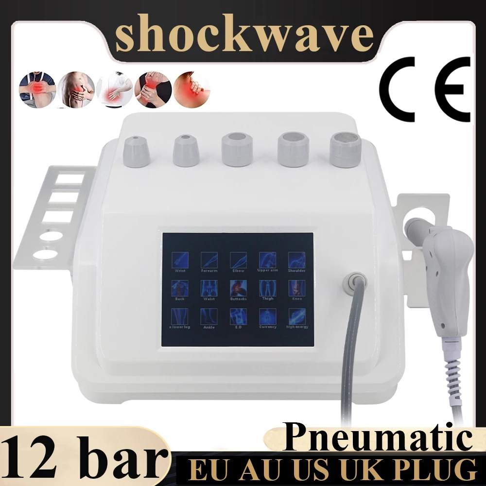 

Extracorporeal Pneumatic Shock Wave For ED Treatment Pain Relief Professional Shockwave Therapy Machine 12 Bar Relax Massager