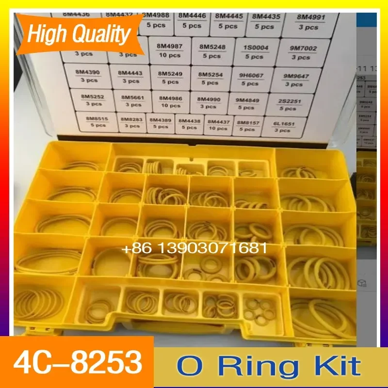 CPT Excavator Seal Kit O Ring Set 4C-8253 4C8253 O Ring Box For Excavator O-Ring Kit