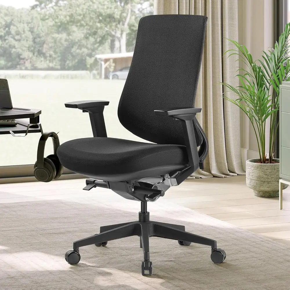

Ergonomic Mesh Office Chair with 3D Armrests, Adjustable Seat and Lumbar Support (Black)