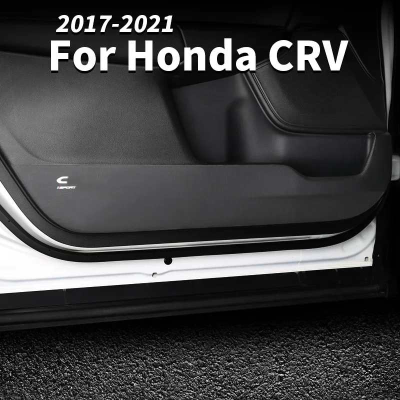 Naklejka na drzwi samochodowe ze skóry PU Anti Kick Pad Mata ochronna na drzwi Akcesoria do folii bocznej do Hondy CRV 2017 2018 2019 2020 2021
