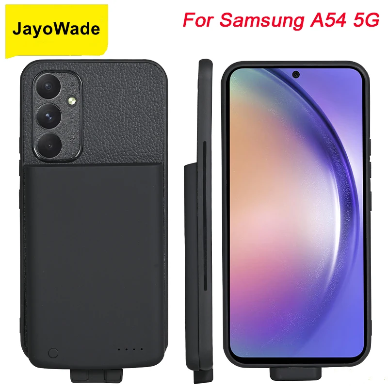 JayoWade-حافظة هاتف لشاحن بطارية سامسونج جالاكسي A54 5G ، غطاء باور بانك ، 5000mAh