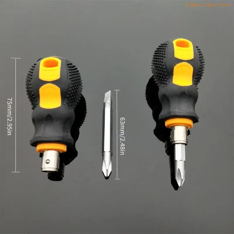 Conjunto kits chave fenda pequena mini pequeno portátil rabanete na cabeça do rabanete Crossing HX6C
