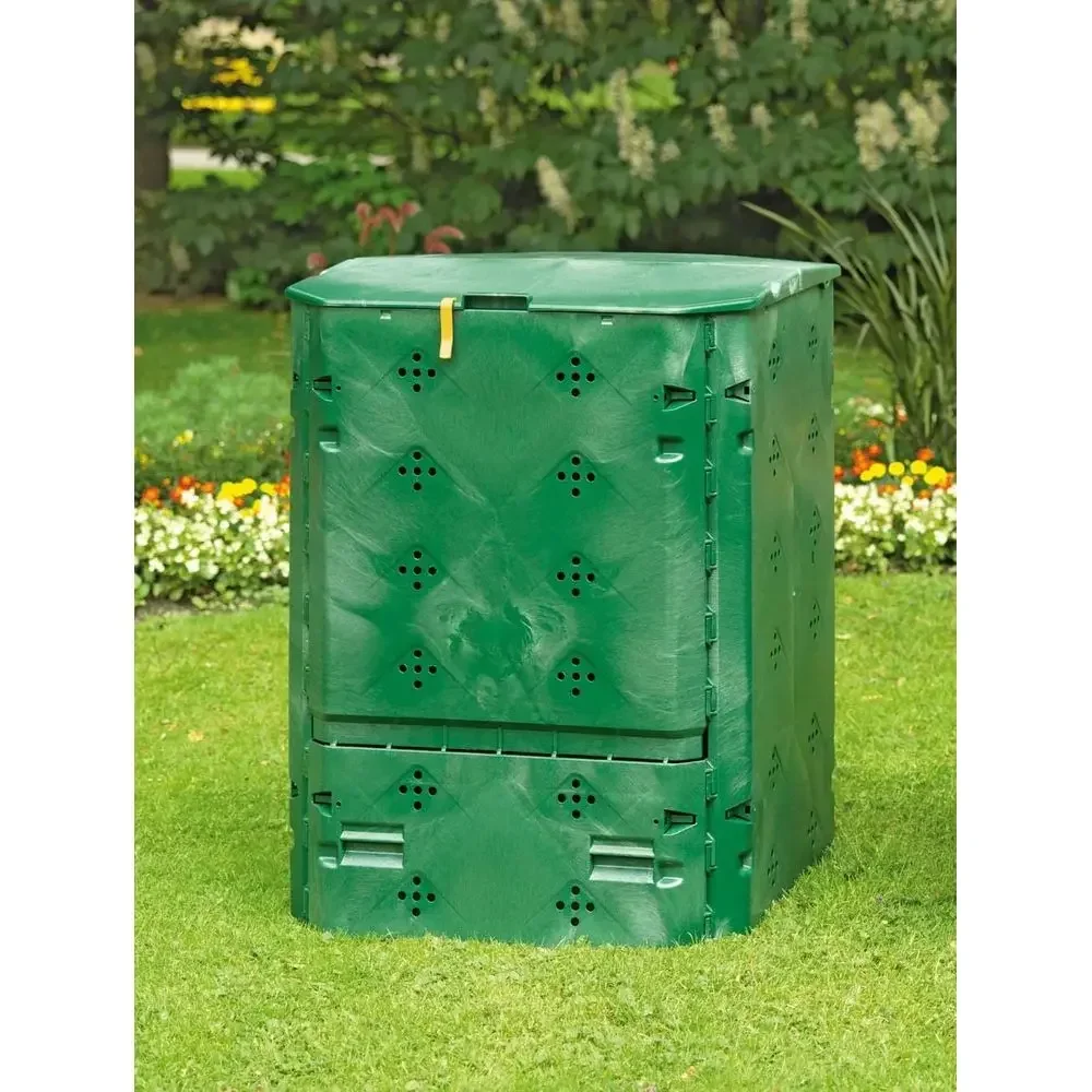 600L Green Bio Composting Bin with Lid