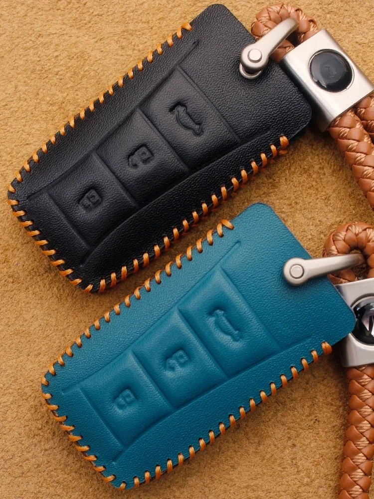 Leather Car Key Bag Case Wallet Holder Key Cover Key Chains Car Accessories For Lotus Emira 2022