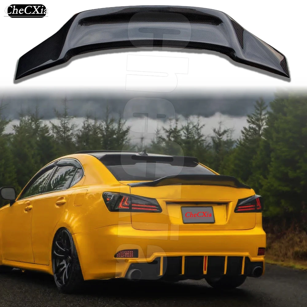 

For 2006-2012 Lexus IS250 IS300 100%Real Carbon Fiber Highquality Rear Spoiler Trunk Lid R Style