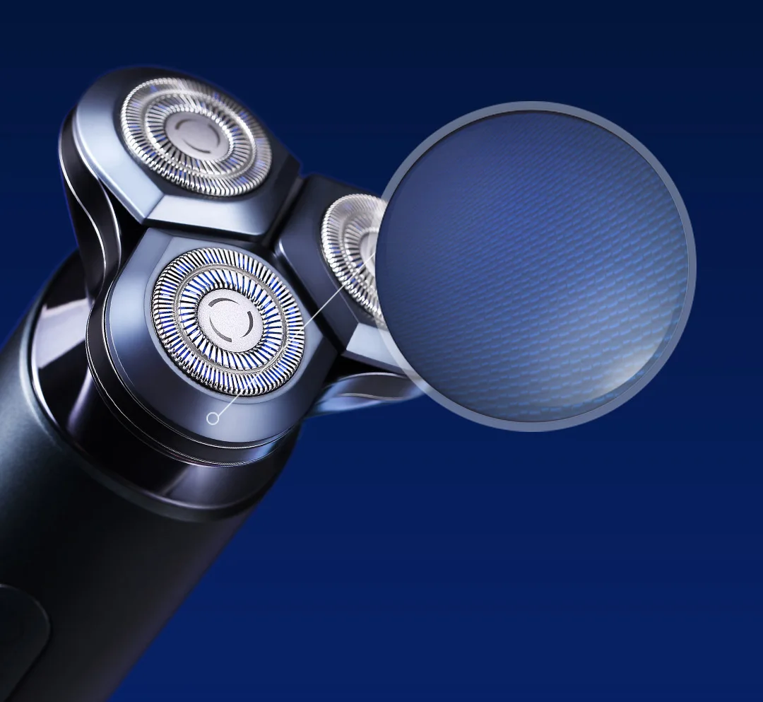 MIJIA S700 Electric Shaver Replacement Heads Black Innovative Ceramic Blade Diamond Ground Anti-Corrosion Wear-Resistant