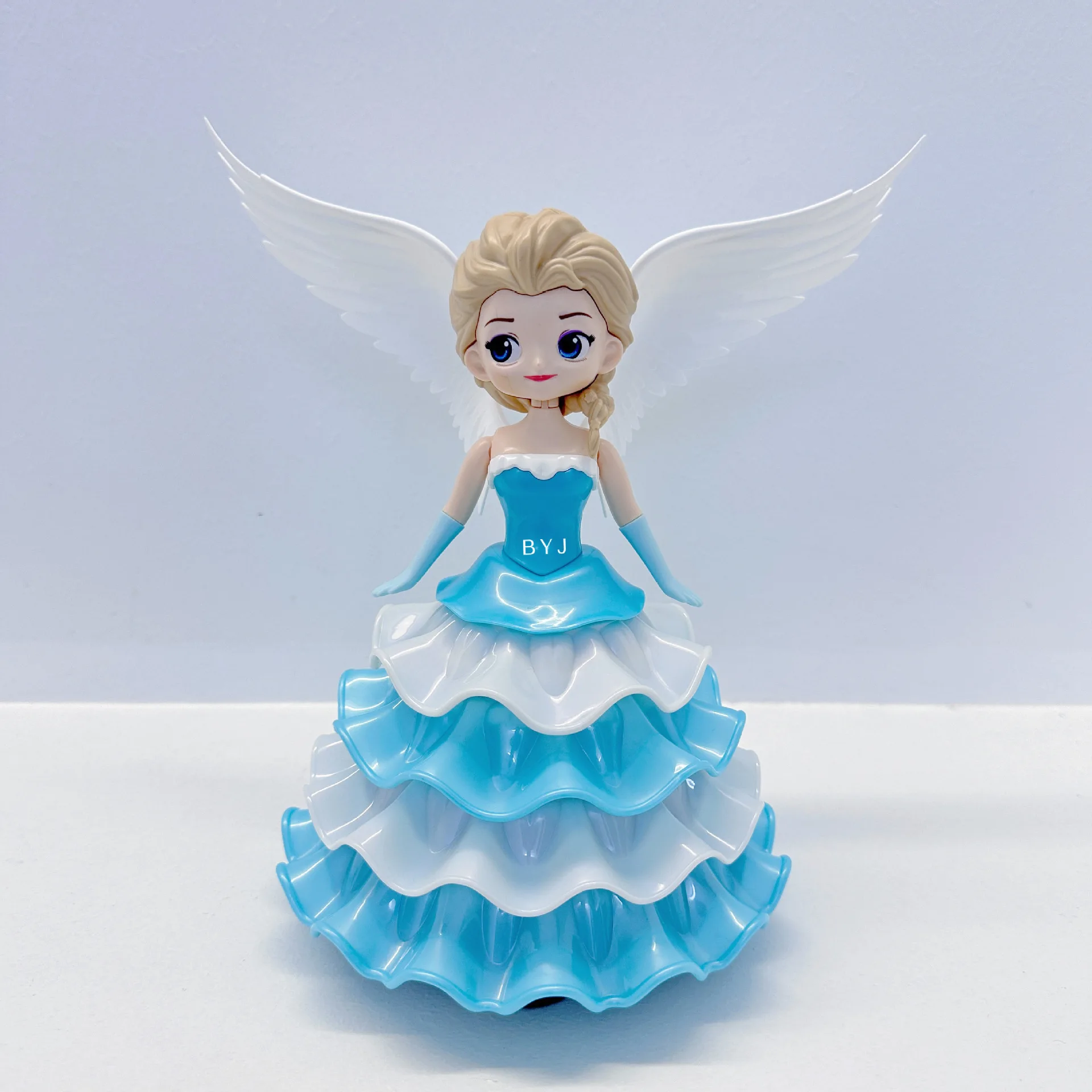 لعبة غناء الرقص إلسا فروزن مع أضواء LED تدور 360 درجة هدية موسيقية للفتيات في أعياد الميلاد وعيد الميلاد #4