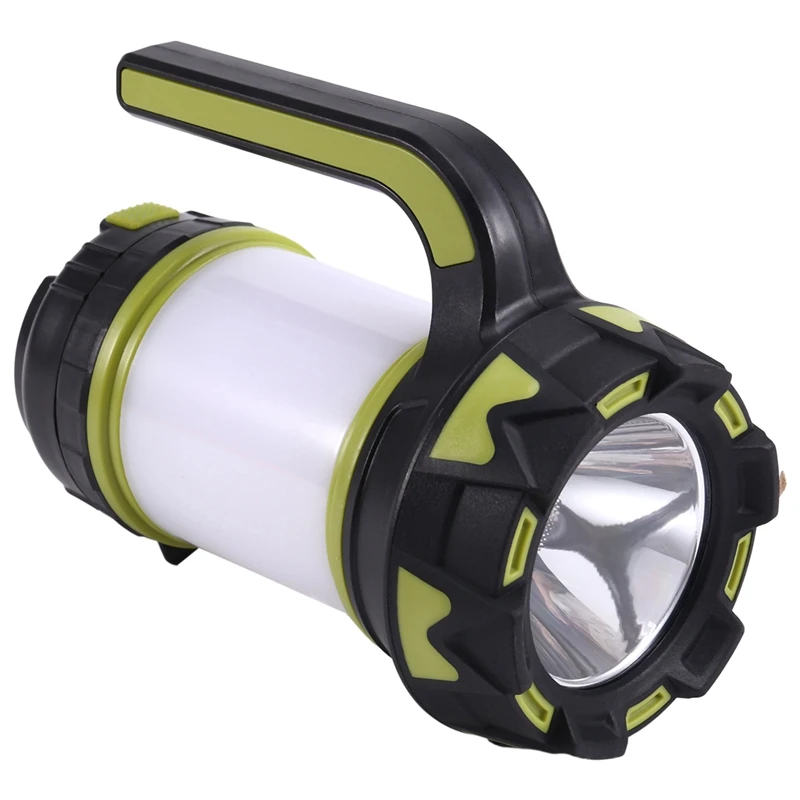 

LED Portable Searchlight Rechargeable Waterproof Searchlight Outdoor Emergency Multi-Function Searchlight Black And Green