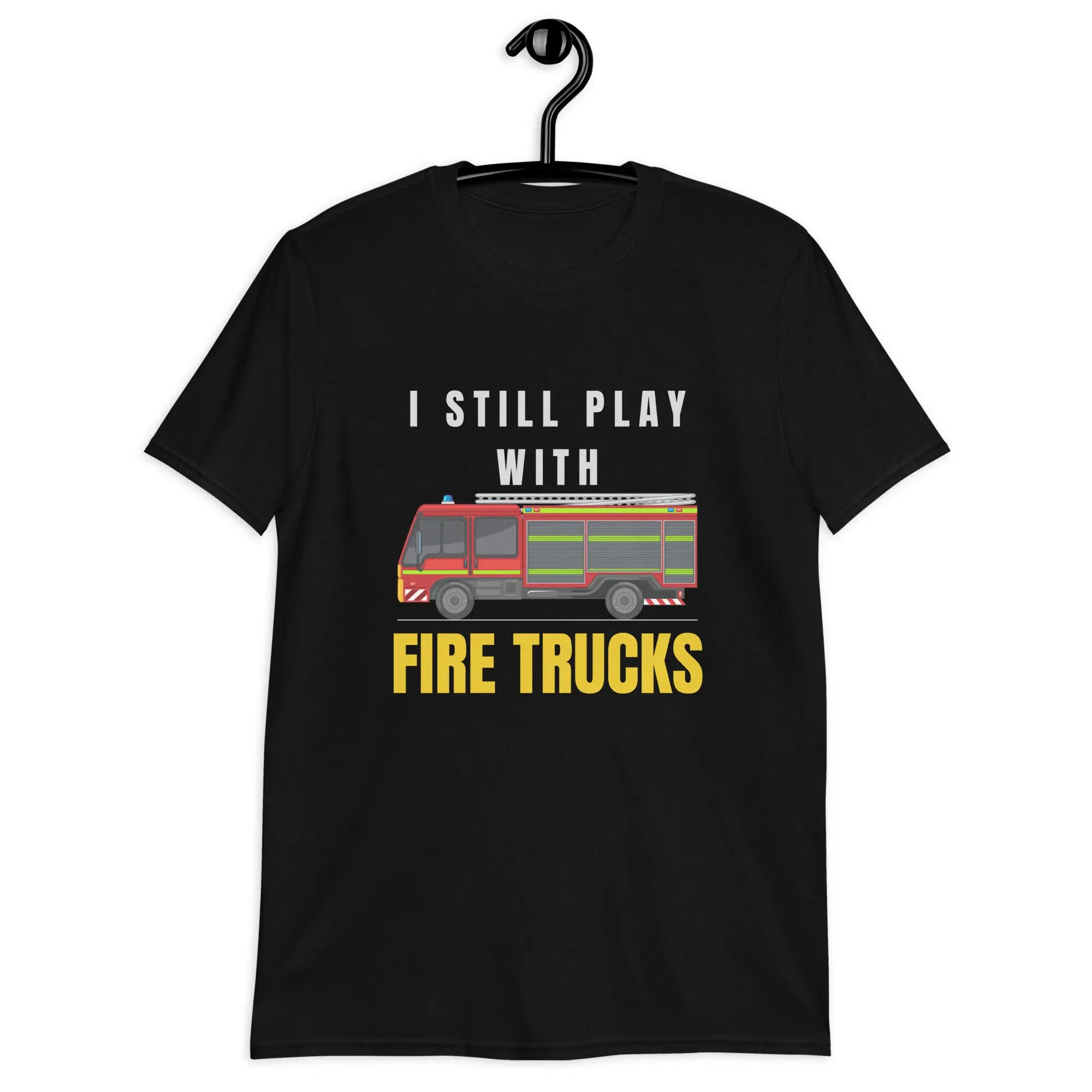 

Забавная футболка Fire Department «I Still Play With Trucks», оригинальный дизайн для энтузиастов