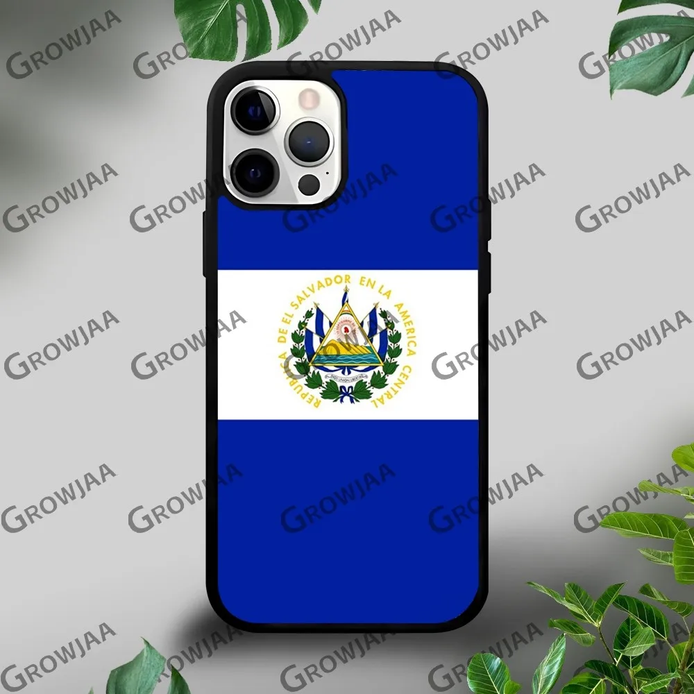 El Salvador Flag Phone Case For iPhone 16 15 14 13 12 11 Pro Xs Max Mini Plus Celulares Hard Funda Dropshipping image 3