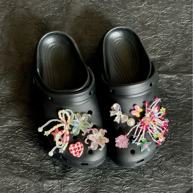 New JIBBITZ Elegant Shoe Charms Set  DIY Removable or Clog Sandals Perfect for Parties & Holidays Party Gifts Favors