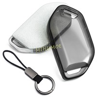 Transparent Black Slim Car Key Fob Cover Case Keychain For Kia Sorento Telluride Carnival EV3 EV5 EV9 K3 K4 K5 Picanto