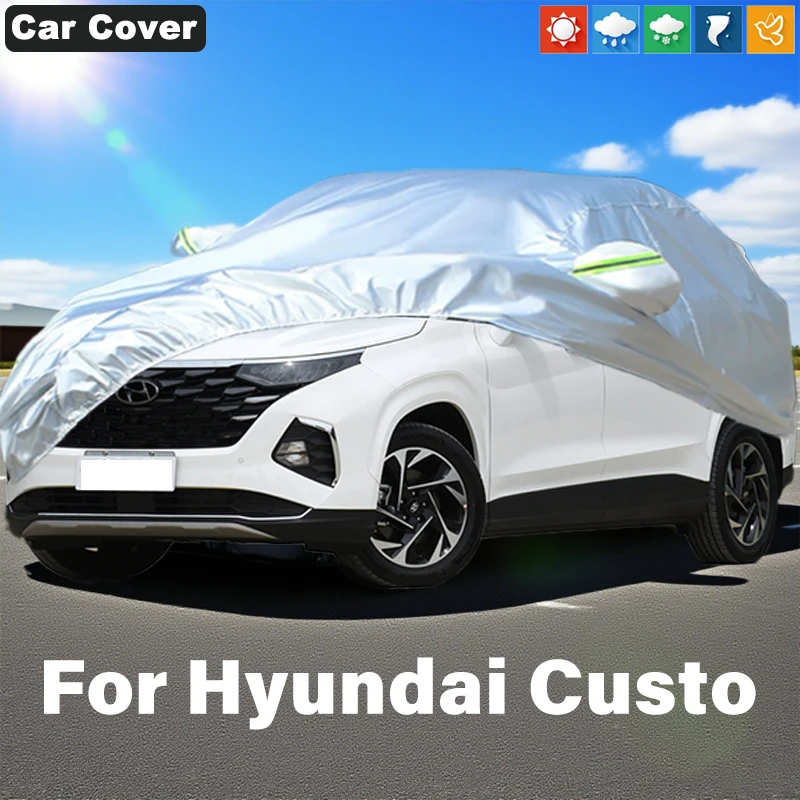 

For Hyundai Custo Outdoor Protection Full Car Covers Snow Cover Sunshade Waterproof Dustproof Exterior Car Accessories