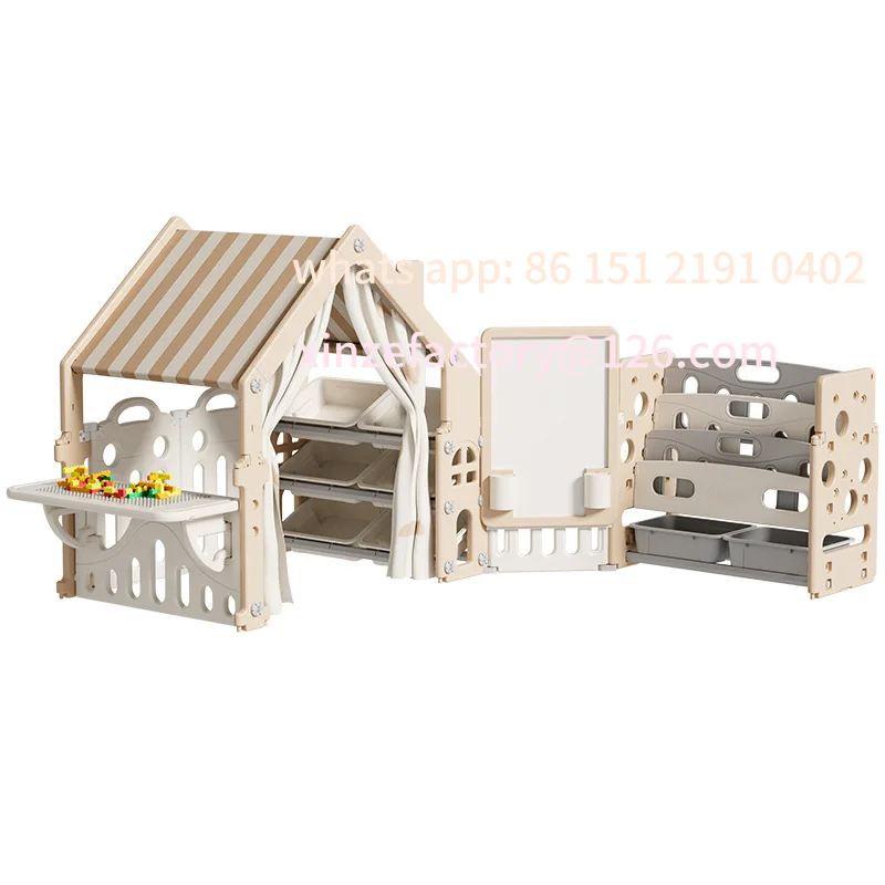 رف تخزين ألعاب الأطفال القابل للتخصيص، رف فرز من الأرض إلى السقف، خزانة متعددة الطبقات #5