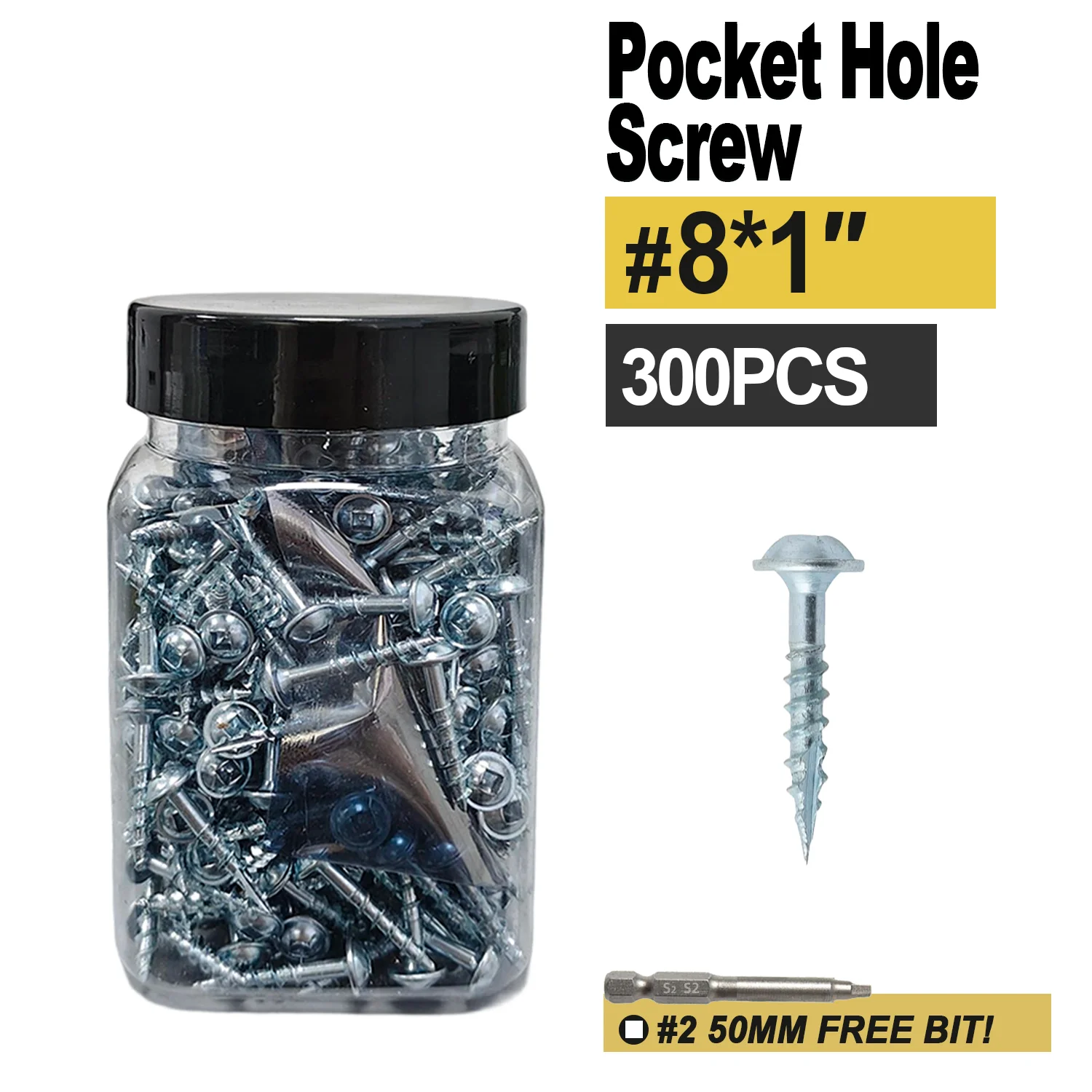 

VKKM #8*1 300Pcs Square Drive Self-Tapping Screws – VKKM Zinc Coated, Pergola & Gazebo Assembly