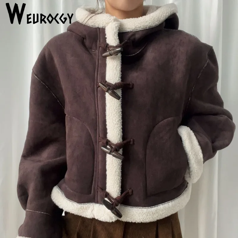 2024 Winter Thick Warm PU Leather Jacket New Style Korean Edition Versatile Lapel Long Sleeve Women Coat Fashion Tide Short Coat